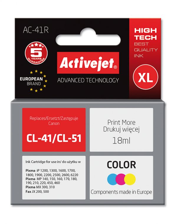 Inktcartridge / Alternatief voor  Canon CL-41 / CL-51 Kleur