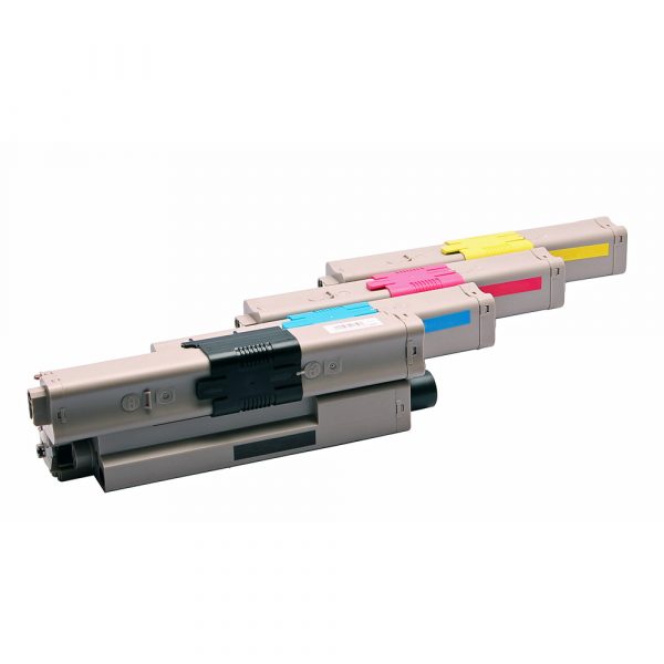 Toner cartridge / Alternatief voordeel pakket OKI C301 zwart, rood, geel, blauw | OKI C301DN/ C321DN/ MC332DN/ MC340/ MC342DNW
