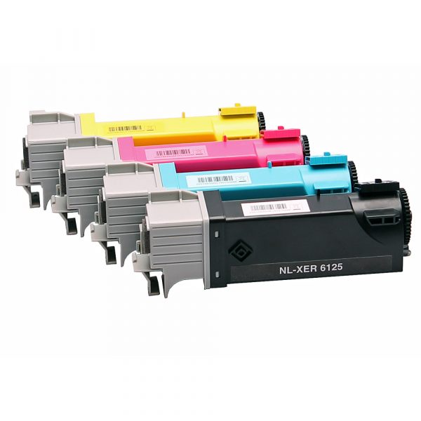 Toner cartridge / Alternatief voordeel pakket Xerox 6125 zwart, geel, blauw, rood | Xerox Phaser 6125/ 6125N/ 6125VN