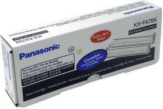 PANASONIC KX-FL501, FLM551, FLB751 Toner cartridge zwart standard capacity 2x 2.400 pagina s 2-pack