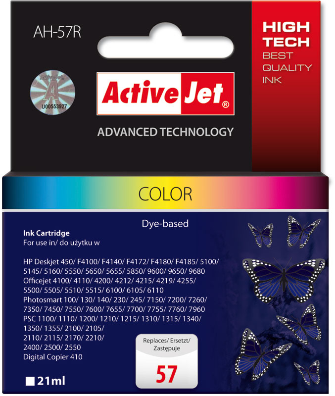 Inkt cartridges / Alternatief voor  HP nr 57 (6657) Nr 57A color