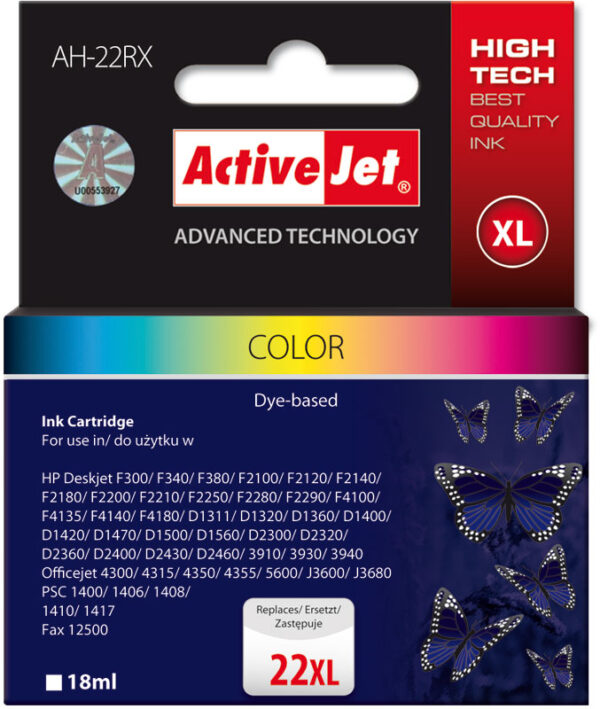 Inkt cartridges / Alternatief voor HP nr 22 (c9352a) kleur