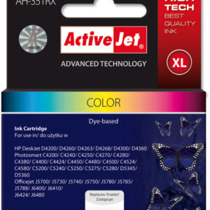 Inkt cartridges / Alternatief voor HP nr 351 XL kleur | HP Deskjet D4260/ D4360/ D4368/ Officejet  J5700/ J5730/ J5780/  J5785/ J6410/ J6413/ J6415/ J64