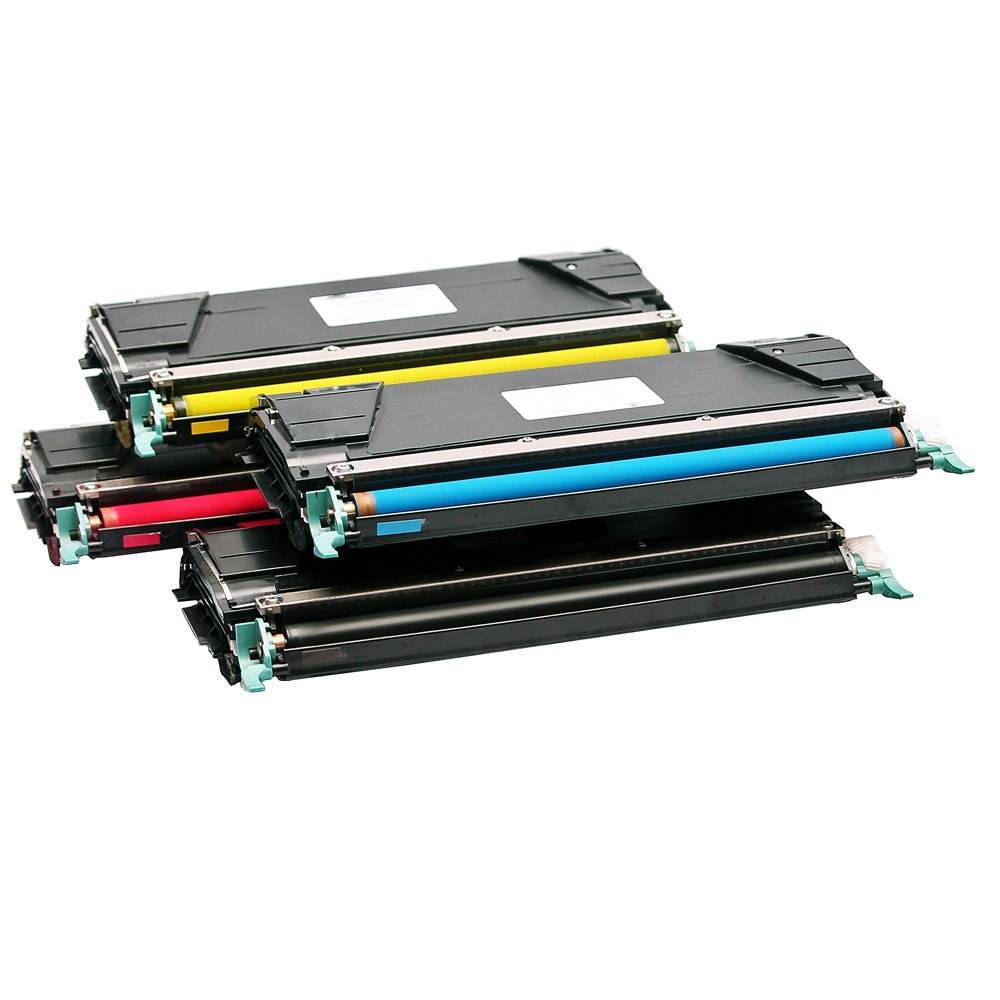 Print-Equipment Toner cartridge / Alternatief voordeel pakket  Lexmark C734 C736 zwart, rood, geel, blauw