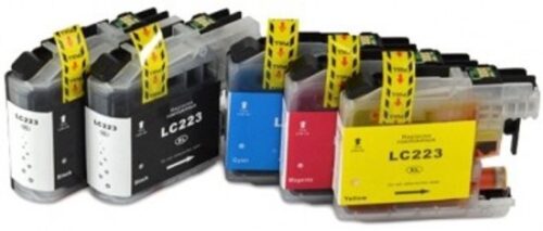 Brother LC-223 Zwart; Brother LC-223 Rood; Brother LC-223 Blauw; Brother LC-223 Geel