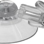 10 x Zuignap 40 mm transparante kunststof klem