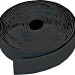 Zelfklevend klittenband of velcro zwart breedte 2.5 cm en lengte 5 meter. Type haakband.