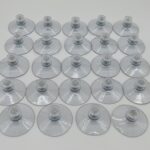 24 x Zuignap 50 mm met schroefdraad M4x10 + transp moertje