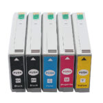 EPSON T7891 C13T789140 zwart; EPSON T7892 C13T789240 blauw; EPSON T7893 C13T789340 rood; EPSON T7894 C13T789440 geel