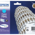 Epson Tower of Pisa Singlepack Cyan 79XL DURABrite Ultra Ink C13T79024010