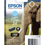 Epson Elephant Singlepack Light Cyan 24 Claria Photo HD Ink C13T24254012