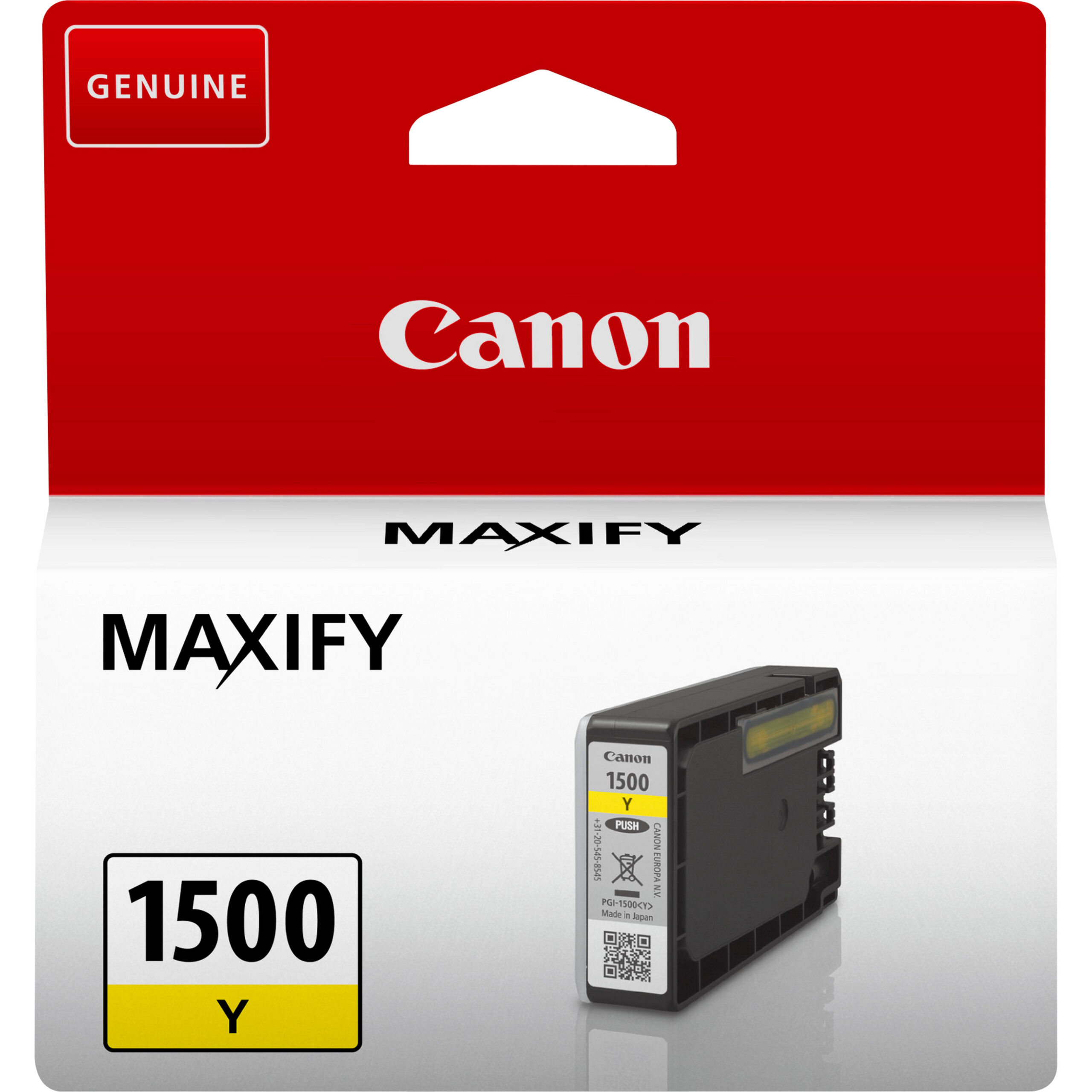 39286654_0541749358.jpg Canon CLI1500Y inktcartridge Origineel Geel 9231B001 - Afbeelding 1