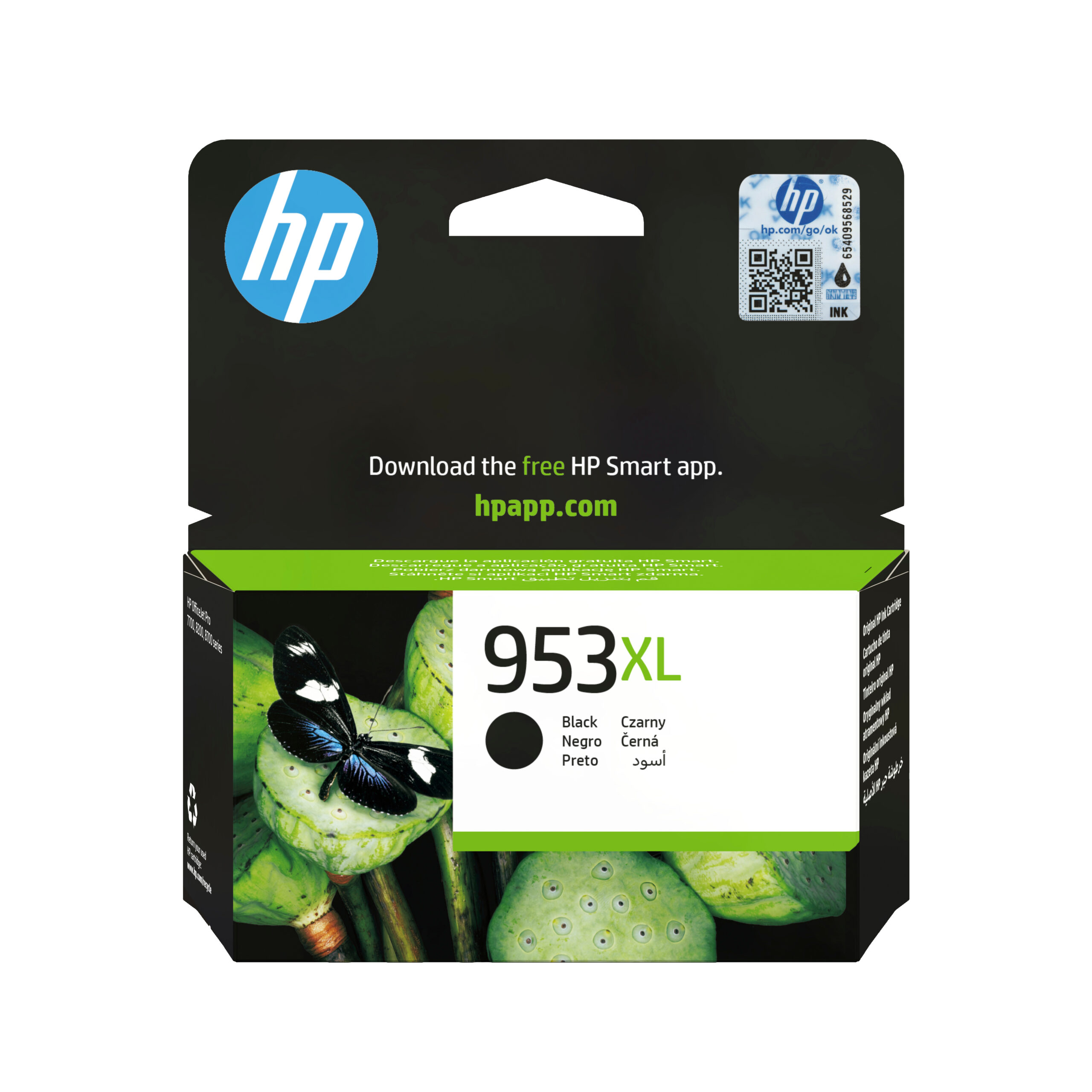 446657eaa99792ff50a273448e5eab11c9c2e395.jpg HP 953XL originele high-capacity zwarte inktcartridge L0S70AE - Afbeelding 1