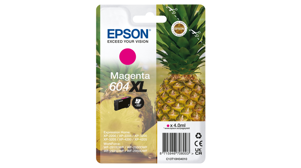 101276655_4159721057.jpg Epson 604XL inktcartridge 1 stuk(s) Origineel Hoog (XL) rendement Magenta C13T10H34010 - Afbeelding 1