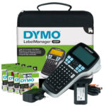 DYMO LabelManager 420P hoogpresterende oplaadbare draagbare labelmakerkit | ABC-toetsenbord met 4 rollen D1-labels en draagkoffer S0915480