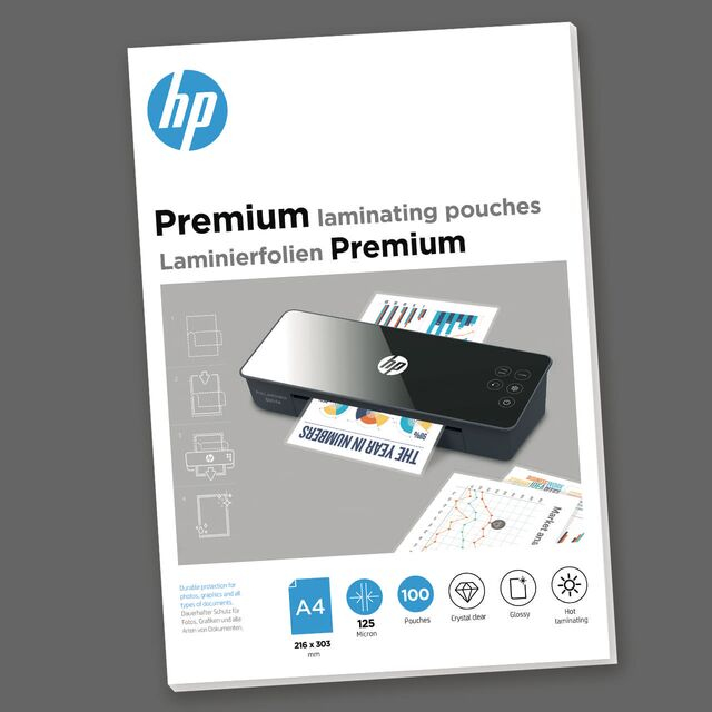 1cc3faef14bfcb6158b6ce4357620eb10afb0293.jpg HP 9124 laminatorzak 100 stuk(s) 9124 - Afbeelding 1