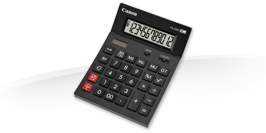 20436641-7850.jpg Canon AS-2200 calculator Desktop Rekenmachine met display Zwart 4584B001 - Afbeelding 1