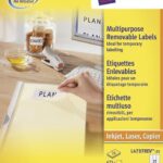 Avery L4737-REV-25 Afneembare Etiket 63,5x29,6