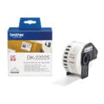Brother DK-22225 labelprinter-tape Zwart op wit DK-22225