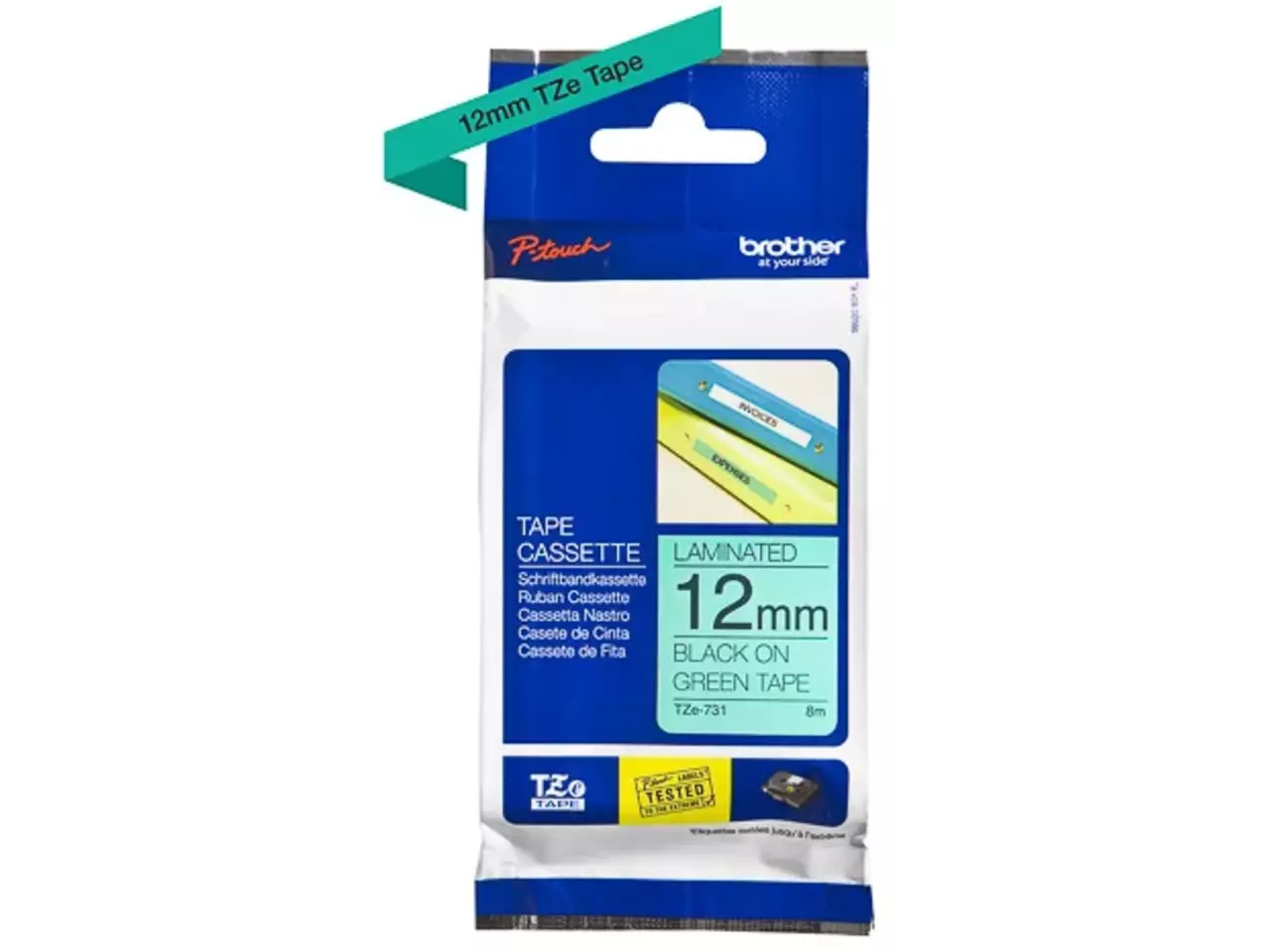 914005440647.webp Brother Labeltape 12mm TZE-731 - Afbeelding 1