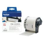 Brother DK-22205 labelprinter-tape Zwart op wit DK-22205