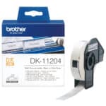 Brother DK-11204 labelprinter-tape Zwart op wit DK-11204