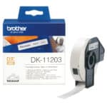 Brother DK-11203 labelprinter-tape Zwart op wit DK-11203