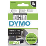 DYMO originele D1 40913 labels | Zwarte Tekst op Wit Label | 9 mm x 7 m S0720680