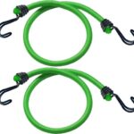 Set van 2 x stuks bagagespin/snelbinders 120 cm groen