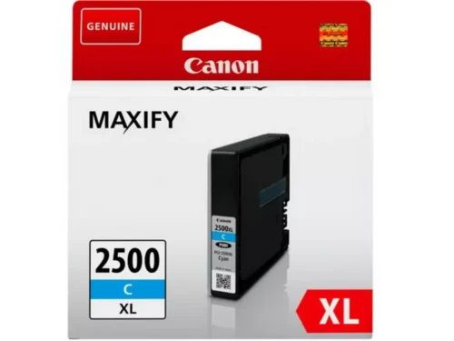De Canon 9265B001 (PGI-2500) cyaan inktcartridge levert tot 1755 pagina’s en is geschikt voor diverse Canon MAXIFY-printers. Een betrouwbare keuze