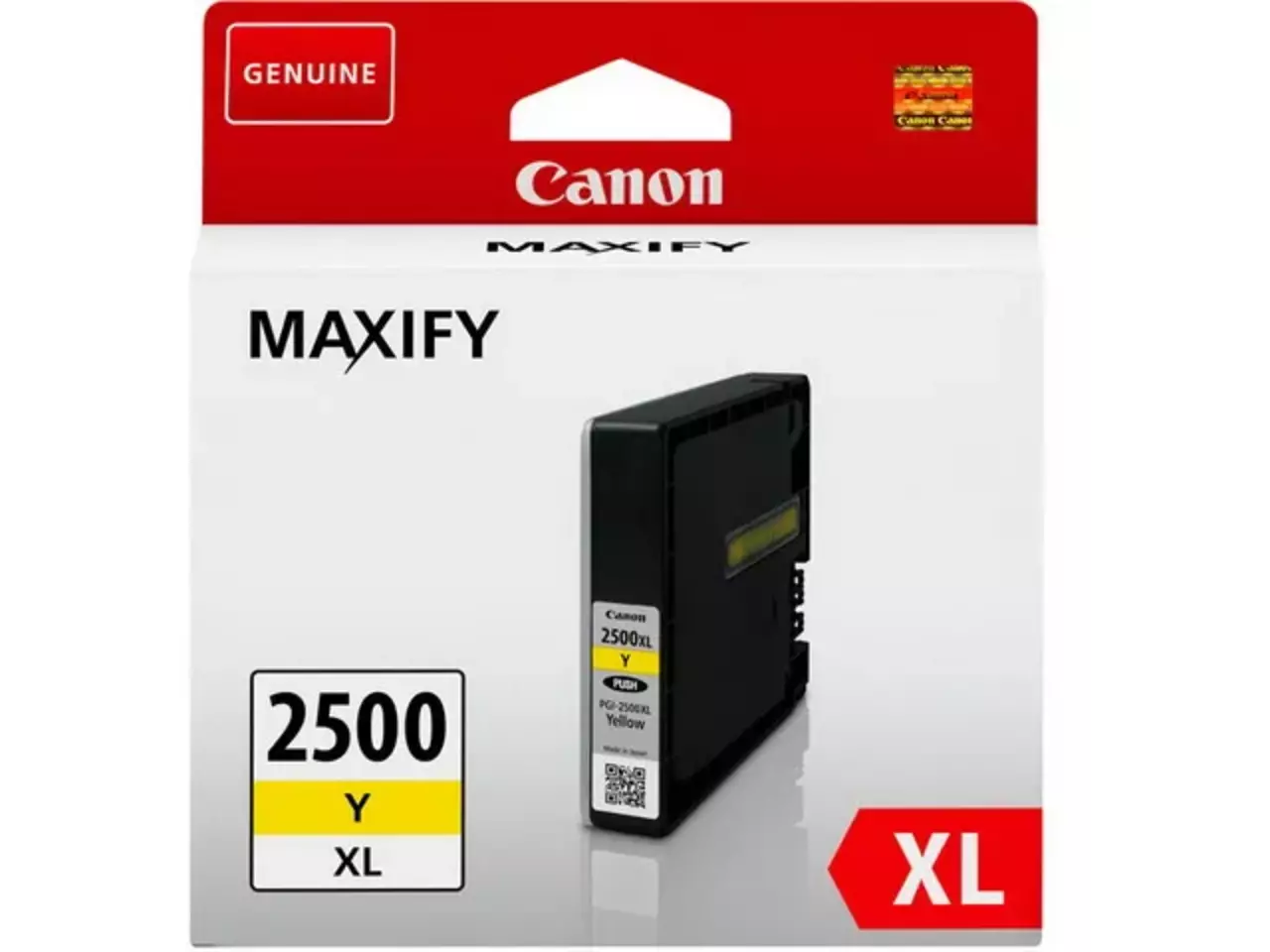 Canon 9267B001 inktcartridge, origineel geel, 1 stuk De Canon 9267B001 (PGI-2500) gele inktcartridge levert duurzame pigmentinkt en een hoge paginaopbrengst van 1520 pagina’s. Deze cartridge is geschikt