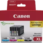 De Canon 9254B010 multipack met XL-inkjetcartridges zorgt voor scherpe zwarte teksten en levendige kleuren, ideaal voor veelgebruikers die efficiënt willen