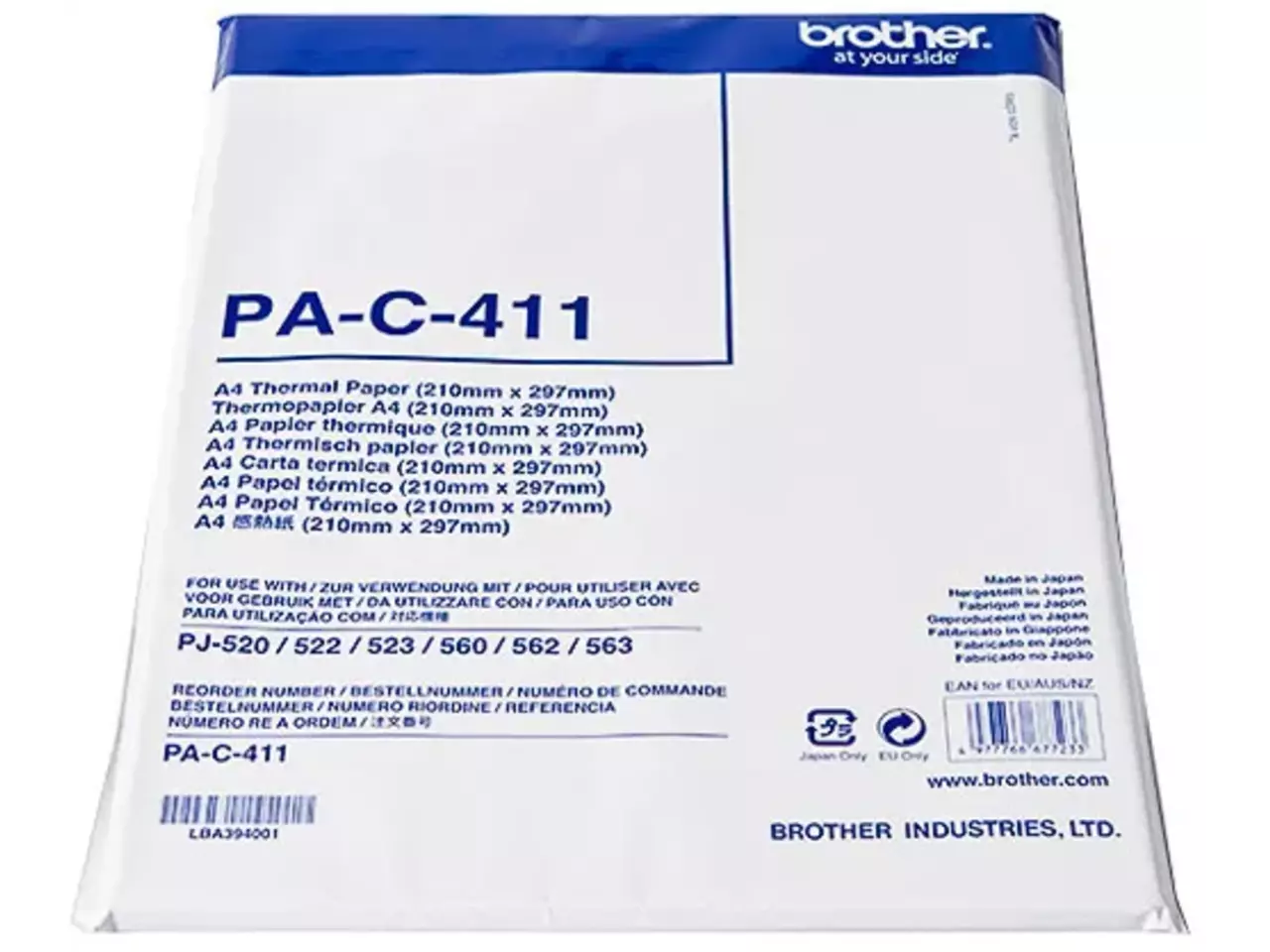 116005440016.webp PAC411 BROTHER Thermisch papier 100vel thermal - Afbeelding 1