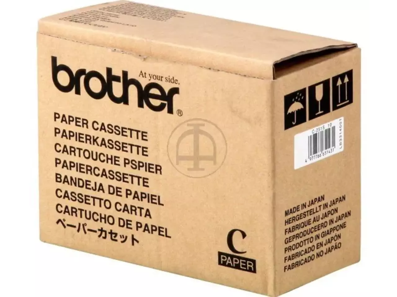 116005440021.webp C251S BROTHER Thermisch papier (10) 10x50vel thermal - Afbeelding 1