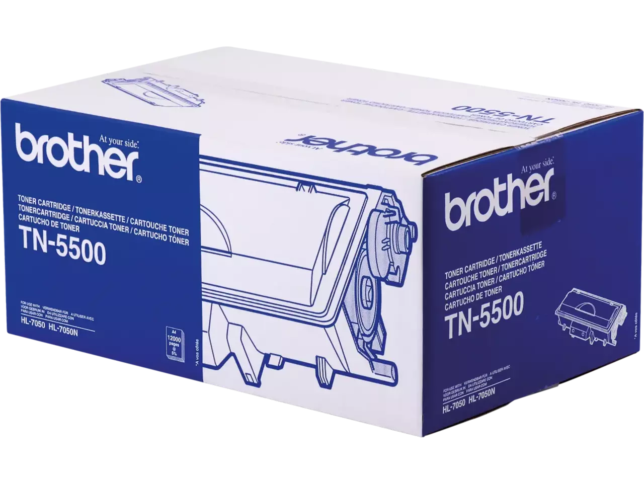 TN5500 BROTHER HL Toner zwart 12.000 pagina’s Brother TN-5500. Zwarte toner paginaopbrengst: 12000 pagina’s, Printkleuren: Zwart, Aantal per verpakking: 1 stuk(s), Voor Printer: BROTHER Laser Printer HL