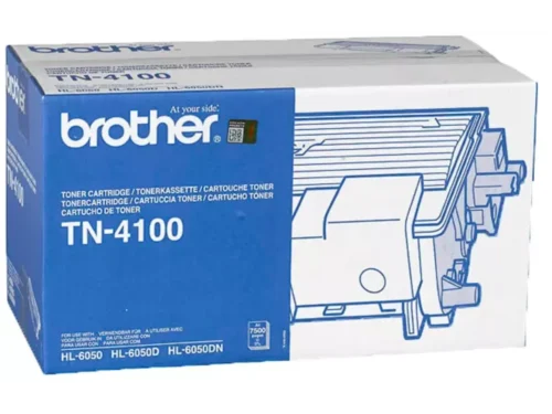 Brother TN-4100. Zwarte toner paginaopbrengst: 7500 pagina’s, Printkleuren: Zwart, Aantal per verpakking: 1 stuk(s), Voor Printer: BROTHER Laser Printer HL