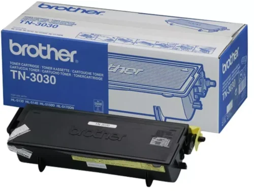 Brother TN-3030. Zwarte toner paginaopbrengst: 3500 pagina’s, Printkleuren: Zwart, Aantal per verpakking: 1 stuk(s), Voor Printer: BROTHER Laser Printer HL