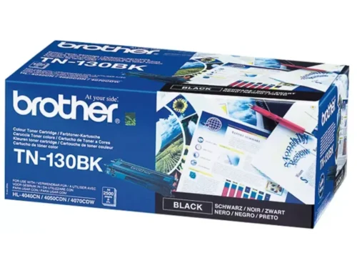 Brother TN-130BK. Zwarte toner paginaopbrengst: 2500 pagina’s, Printkleuren: Zwart, Aantal per verpakking: 1 stuk(s), Voor Printer: BROTHER Laser Printer DCP-9040;