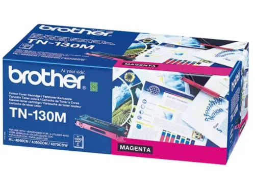 Brother TN-130M. Kleurentoner paginaopbrengst: 1500 pagina’s, Printkleuren: Magenta, Aantal per verpakking: 1 stuk(s), Voor Printer: BROTHER Laser Printer DCP-9040; BROTHER