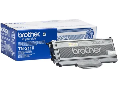Brother TN-2110. Zwarte toner paginaopbrengst: 1500 pagina’s, Printkleuren: Zwart, Aantal per verpakking: 1 stuk(s), Voor Printer: BROTHER Laser Printer HL