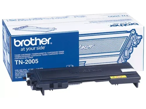 Brother TN-2005. Zwarte toner paginaopbrengst: 1500 pagina’s, Printkleuren: Zwart, Voor Printer: BROTHER Laser Printer HL 2035; BROTHER Laser Printer HL