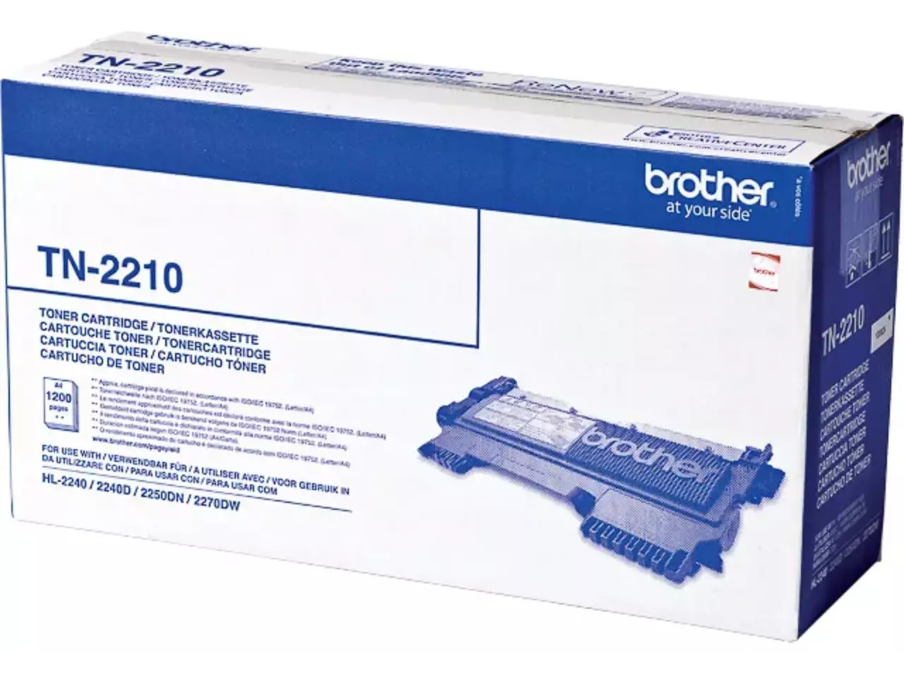 TN2210 BROTHER HL Toner zwart ST 1200 pagina’s Brother TN-2210. Zwarte toner paginaopbrengst: 1200 pagina’s, Printkleuren: Zwart, Aantal per verpakking: 1 stuk(s), Voor Printer: BROTHER Facsimile FAX 2840;