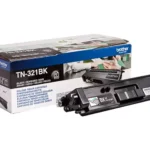 Brother TN-321BK. Zwarte toner paginaopbrengst: 2500 pagina’s, Printkleuren: Zwart, Aantal per verpakking: 1 stuk(s), Voor Printer: BROTHER Laser Printer HL-L