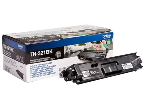 Brother TN-321BK. Zwarte toner paginaopbrengst: 2500 pagina’s, Printkleuren: Zwart, Aantal per verpakking: 1 stuk(s), Voor Printer: BROTHER Laser Printer HL-L
