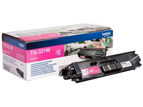 Brother TN-321M. Kleurentoner paginaopbrengst: 1500 pagina’s, Printkleuren: Magenta, Aantal per verpakking: 1 stuk(s), Voor Printer: BROTHER Laser Printer HL-L 8250;