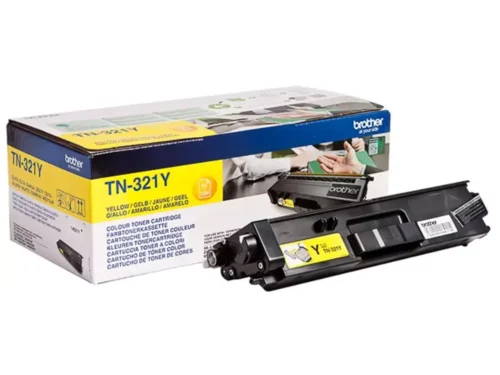 Brother TN-321Y. Kleurentoner paginaopbrengst: 1500 pagina’s, Printkleuren: Geel, Aantal per verpakking: 1 stuk(s), Voor Printer: BROTHER Laser Printer HL-L 8250;