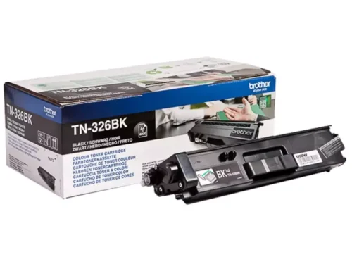 Brother TN-326BK. Zwarte toner paginaopbrengst: 4000 pagina’s, Printkleuren: Zwart, Aantal per verpakking: 1 stuk(s), Voor Printer: BROTHER Laser Printer HL-L
