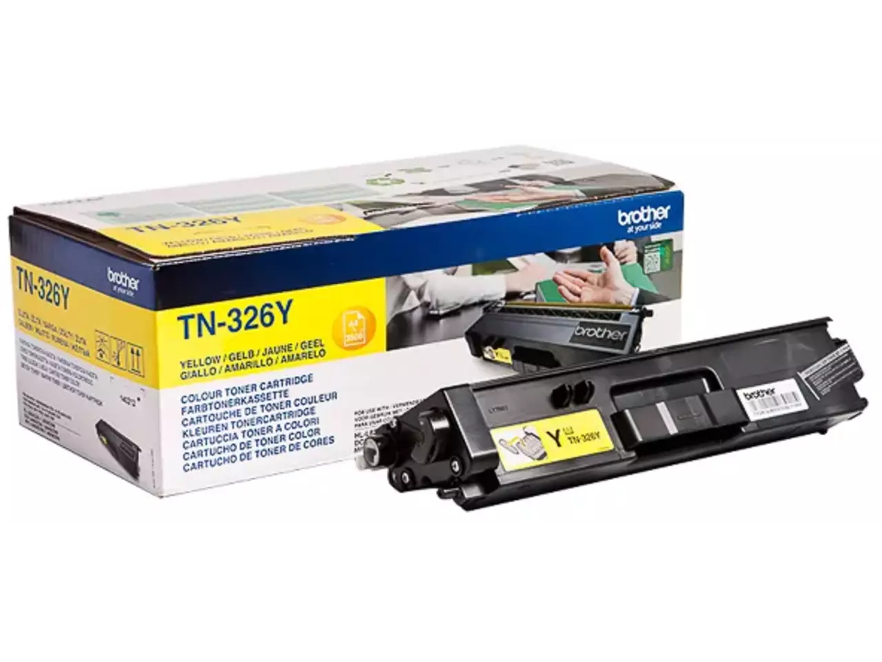 TN326Y BROTHER HL Toner geel HC 3500 pagina’s Brother TN-326Y. Kleurentoner paginaopbrengst: 3500 pagina’s, Printkleuren: Geel, Aantal per verpakking: 1 stuk(s), Voor Printer: BROTHER Laser Printer HL-L 8250;