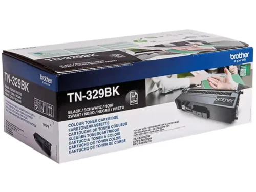 Brother TN-329BK. Zwarte toner paginaopbrengst: 6000 pagina’s, Printkleuren: Zwart, Aantal per verpakking: 1 stuk(s), Voor Printer: BROTHER Laser Printer HL-L