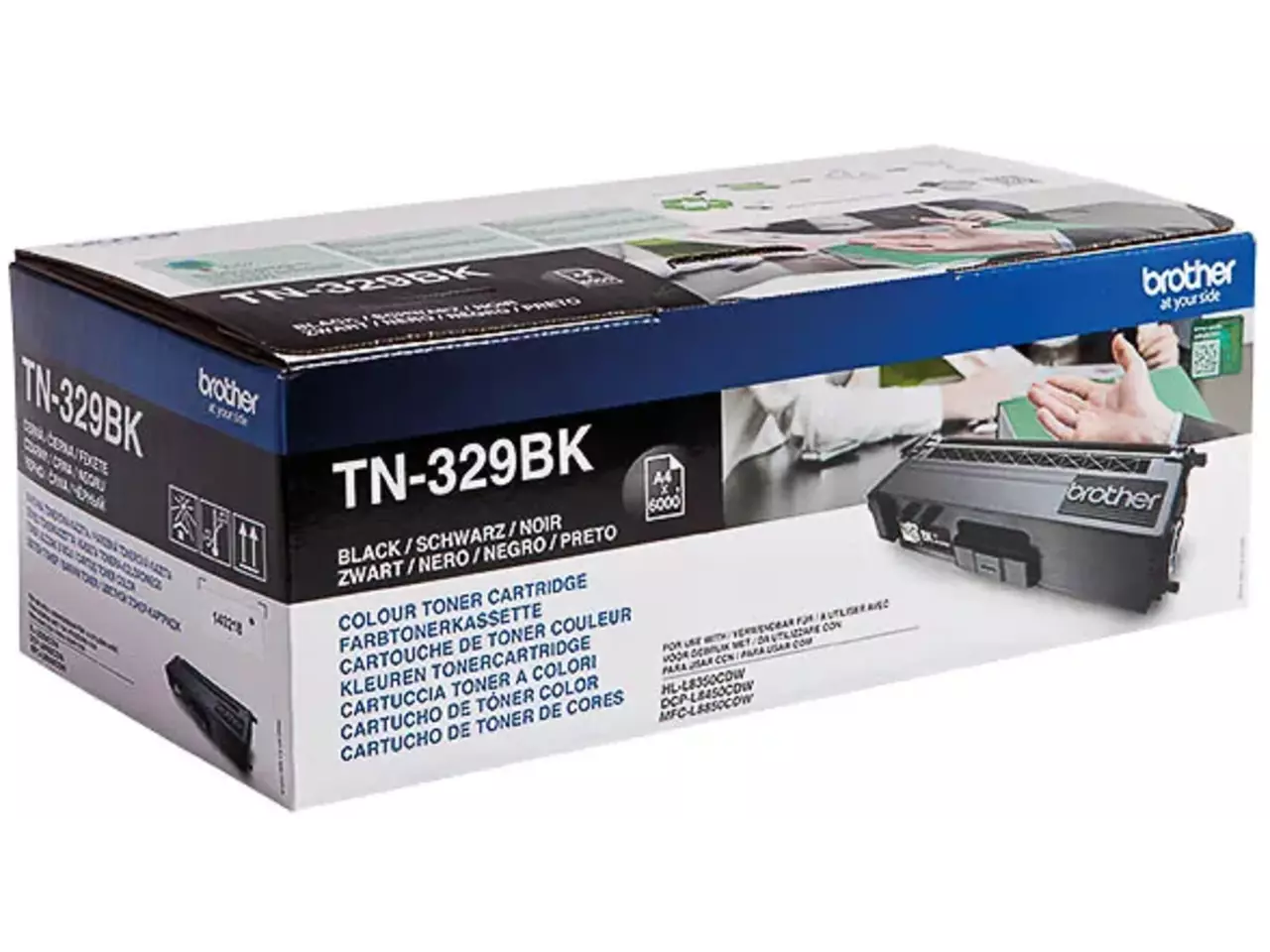 TN329BK BROTHER HL Toner zwart 6000 pagina’s Brother TN-329BK. Zwarte toner paginaopbrengst: 6000 pagina’s, Printkleuren: Zwart, Aantal per verpakking: 1 stuk(s), Voor Printer: BROTHER Laser Printer HL-L